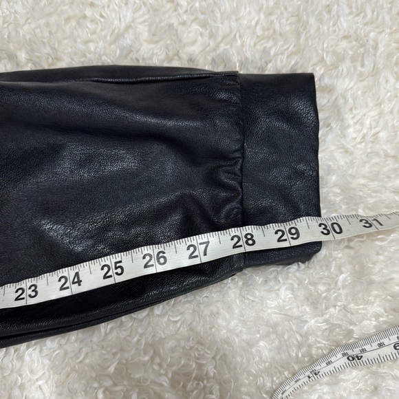 Commando Faux Leather Joggers Womens XL Black Elastic Waist Capsule Edgy 30” - Picture 9 of 11